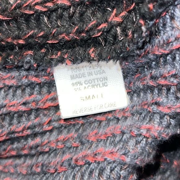 MARGARET WINTERS Cowl Neck Color Block Knit Double-Sided Sweater-S - Picture 8 of 11